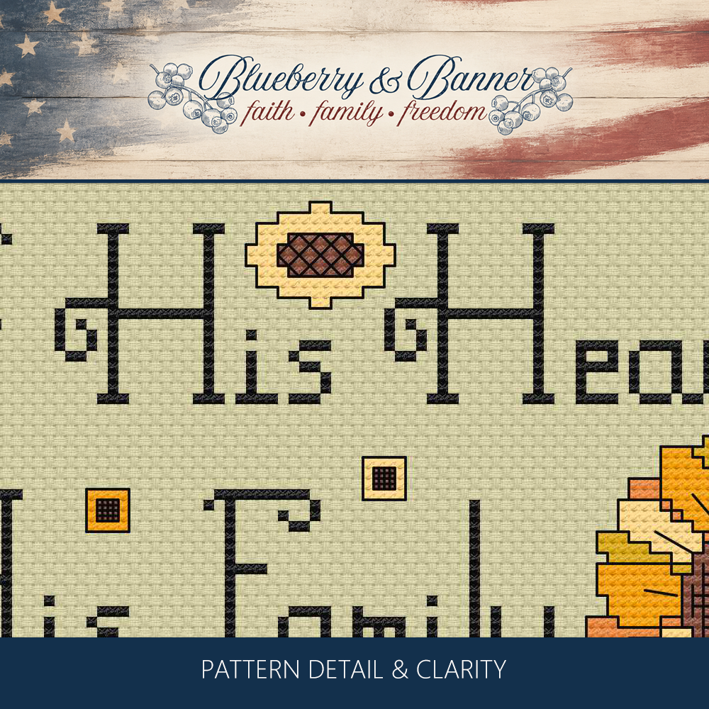 Fathers Cross Stitch Pattern - Image 7