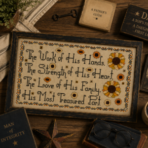 Fathers Cross Stitch Pattern