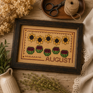 August - Monthly Treasures Cross Stitch Pattern