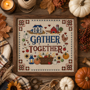 Gather Together Cross Stitch Pattern