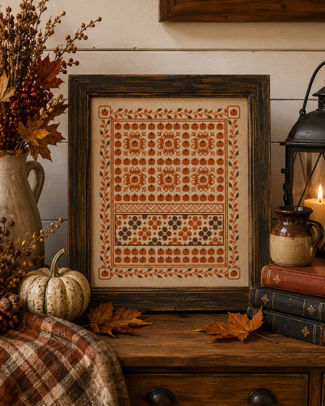 Harvest Sampler Cross Stitch Pattern - Image 3