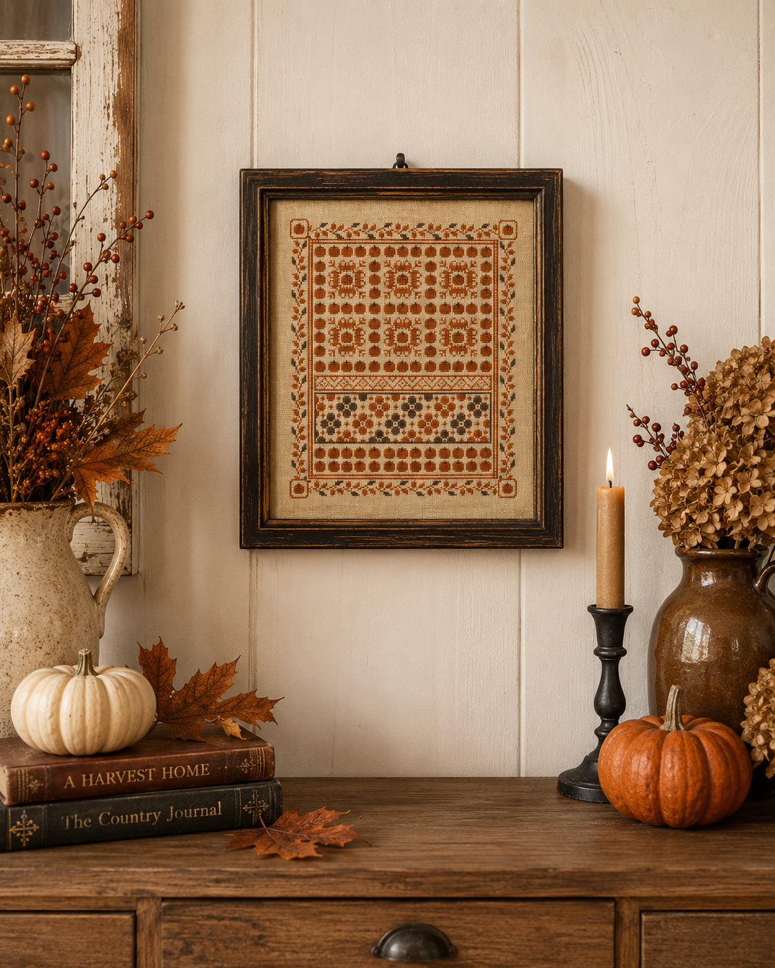 Harvest Sampler Cross Stitch Pattern - Image 2